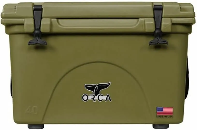 ORCA 40 Quart Hard Sided Cooler | Durable Insulated & Leakproof Ice Chest, Industry Leading Ice Retention, Keeps Drinks Cold for Up to 8 Days