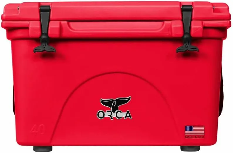 ORCA 40 Quart Hard Sided Cooler | Durable Insulated & Leakproof Ice Chest, Industry Leading Ice Retention, Keeps Drinks Cold for Up to 8 Days