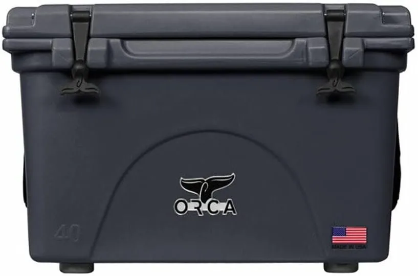 ORCA 40 Quart Hard Sided Cooler | Durable Insulated & Leakproof Ice Chest, Industry Leading Ice Retention, Keeps Drinks Cold for Up to 8 Days