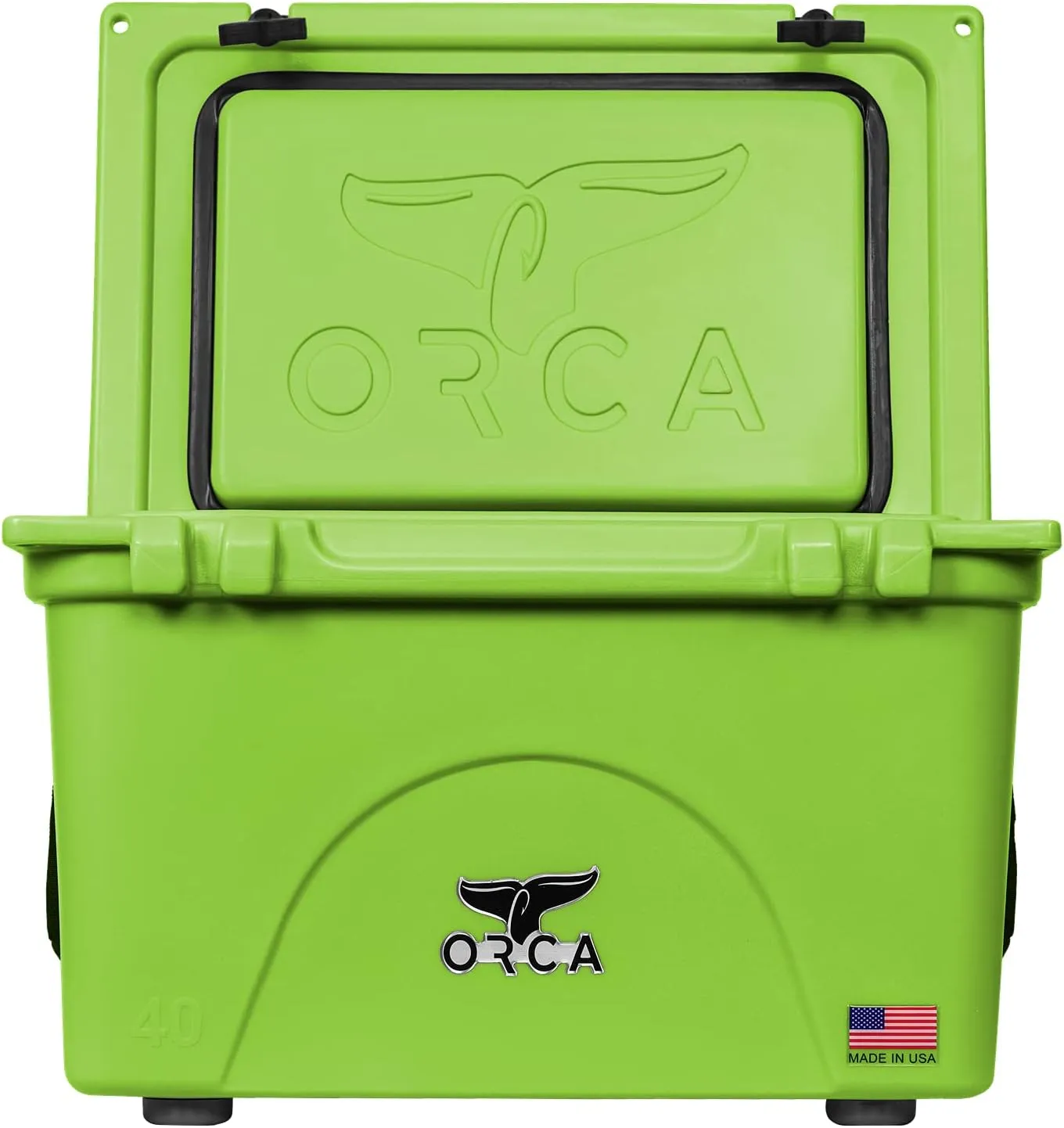 ORCA 40 Quart Hard Sided Cooler | Durable Insulated & Leakproof Ice Chest, Industry Leading Ice Retention, Keeps Drinks Cold for Up to 8 Days
