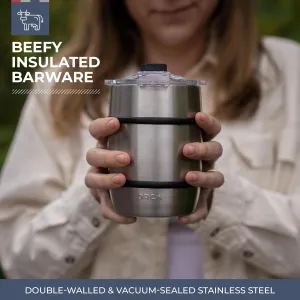 ORCA Double Barrel 24oz | Temperature Insulated, Stainless Steel Tumbler with a Classy Wood Grain Print, for Whiskey, Beer, Coffee or Whatever You're Having — Hey Y'all