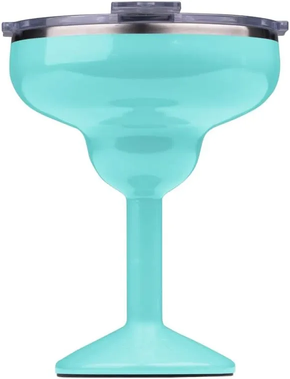 ORCA Rita | Temperature Insulated, Stainless Steel Margarita Glass, Lidded Tumbler for Cocktails, Wine & Cold Drinks — Seafoam