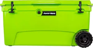 Original 110 Quart Ice Chest Heavy Duty High Performance Roto-Molded Commercial Grade Insulated Cooler with Wheels