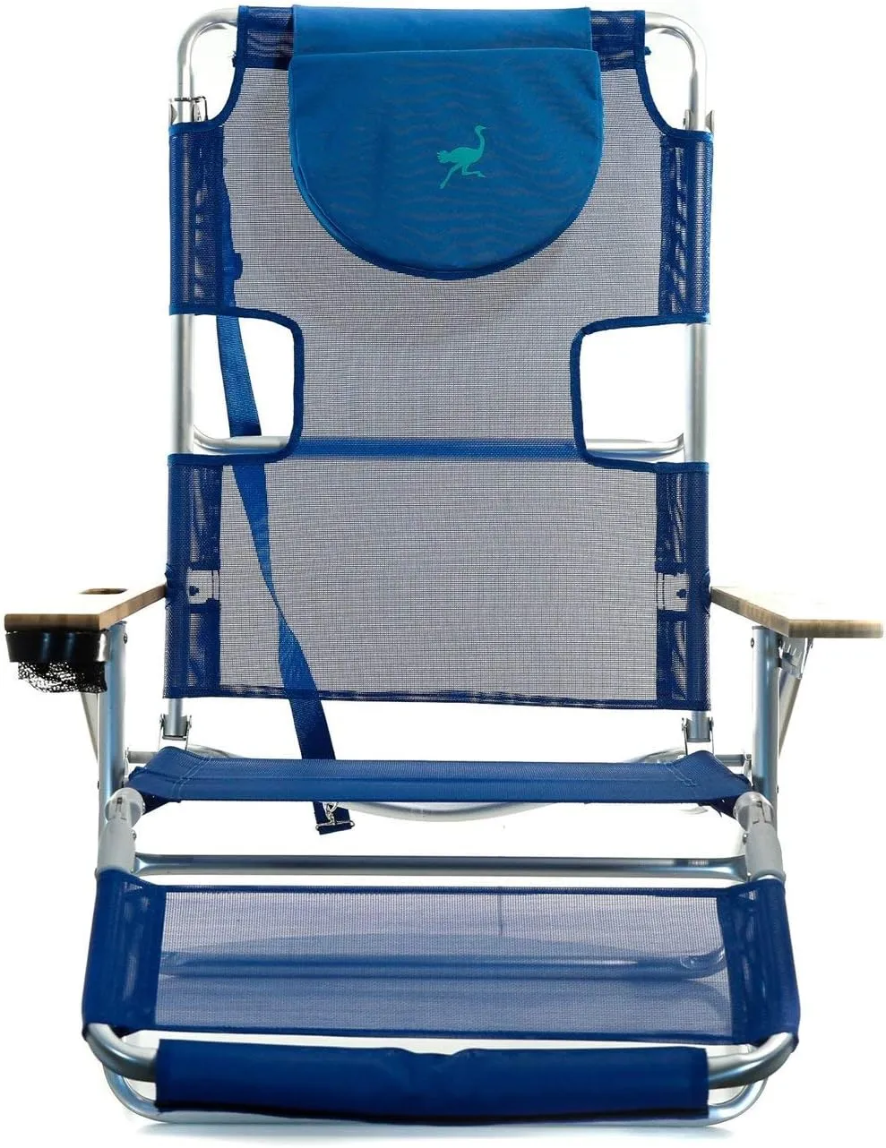 Ostrich 3N1 Lightweight Aluminum Frame 5 Position Reclining Beach Chair (4 Pack)