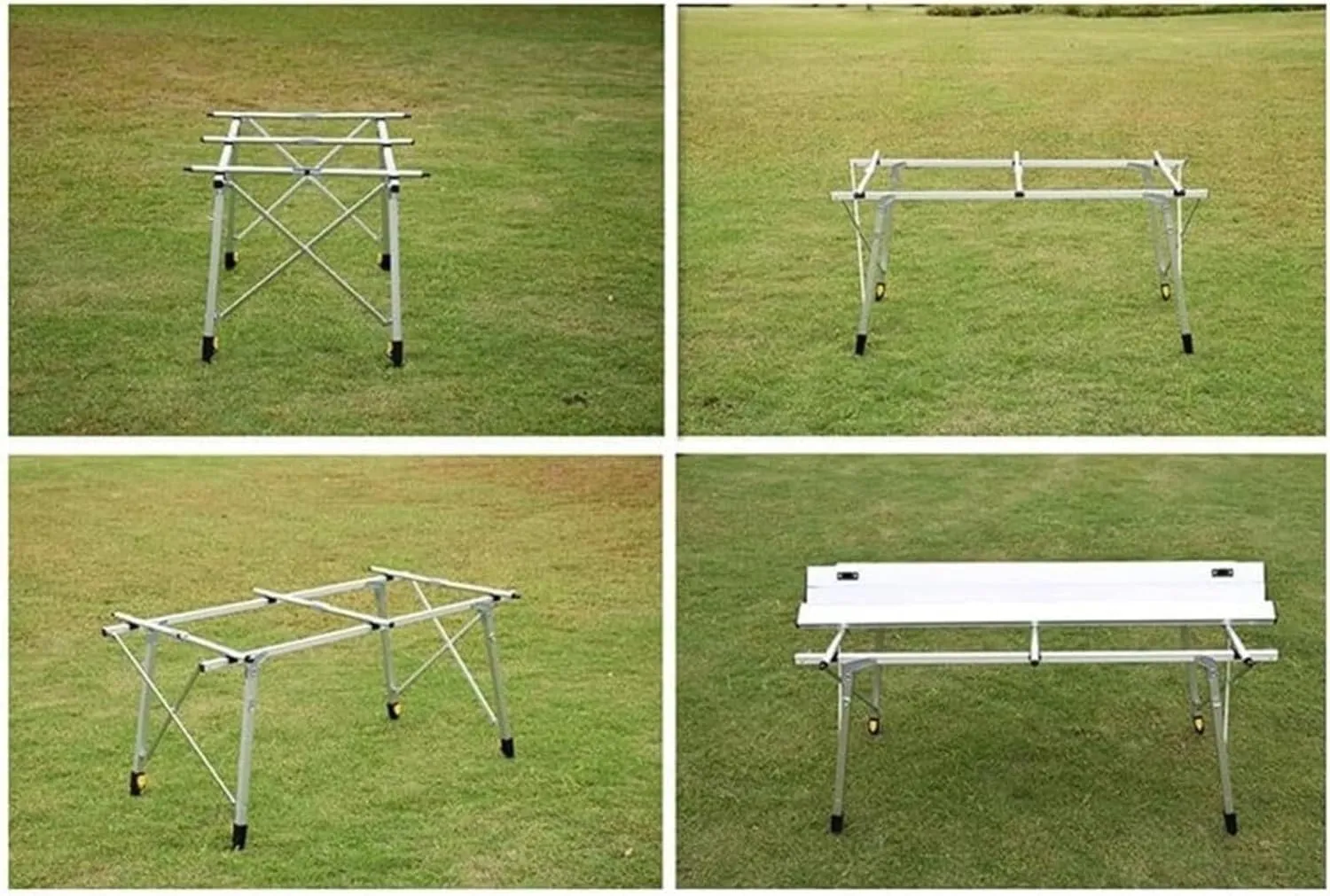 Outdoor Camping Table Outdoor Folding Table Aluminum Alloy Strong and Stable Multifunctional Table Adjustable Height Camping Furniture(90 * 53cm)