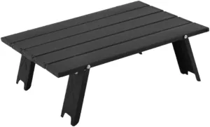 Outdoor Camping Table Ultralight Compact Folding Beach Table Aluminum Portable Camping Table Camping Furniture(Black)