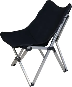 Outdoor Campling Chair/Aluminium Alloy Foldable Chair, 275lbs, Black