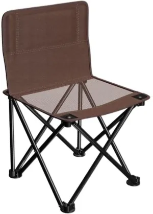 Outdoor Chair Folding Camping Chair Outdoor Folding Backrest Chair Portable Fishing Chair with Side Pocket Lightweight Leisure Chairs Padded Deck Chair Camping Chair Foldable Chair