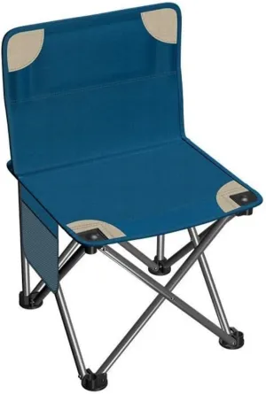 Outdoor Chair Folding Camping Chair Outdoor Folding Backrest Chair Portable Fishing Chair with Side Pocket Lightweight Leisure Chairs Padded Deck Chair Camping Chair Foldable Chair