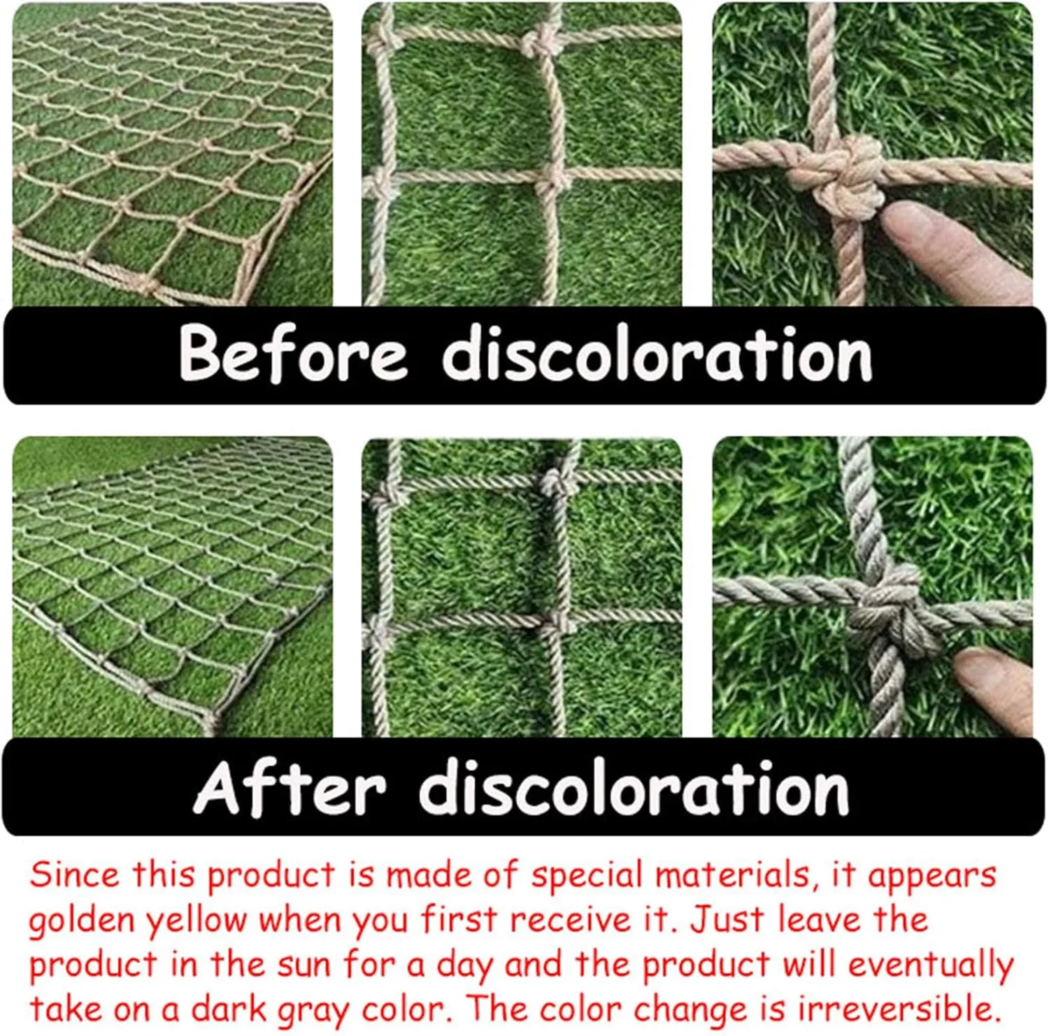 Outdoor Climbing Net, Backyard Climbing Net, Rope Ladder Climbing Cargo Net for Playground, for Adult Obstacle Course Training,3 * 5m(10 * 16.4ft)