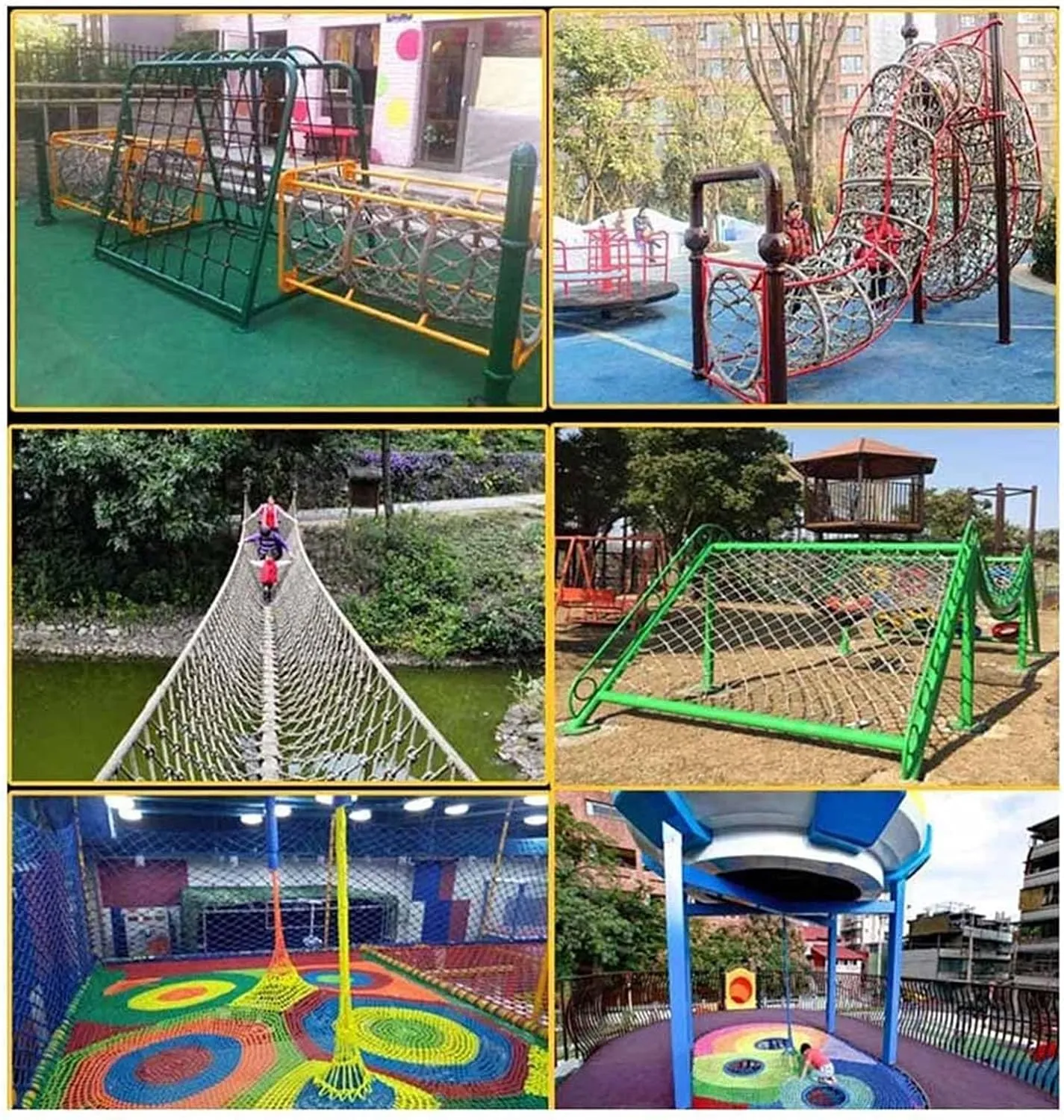 Outdoor Climbing Net, Backyard Climbing Net, Rope Ladder Climbing Cargo Net for Playground, for Adult Obstacle Course Training,3 * 5m(10 * 16.4ft)