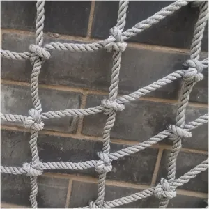 Outdoor Climbing Net for Kids and Adult,Climbing Net for Swing Set, Heavy Duty Rope Outdoor Cargo Webbing Net,Military Climbing Cargo Net (Color : 6mm-6cm, Size : 1X4m/3.3X13.12ft)