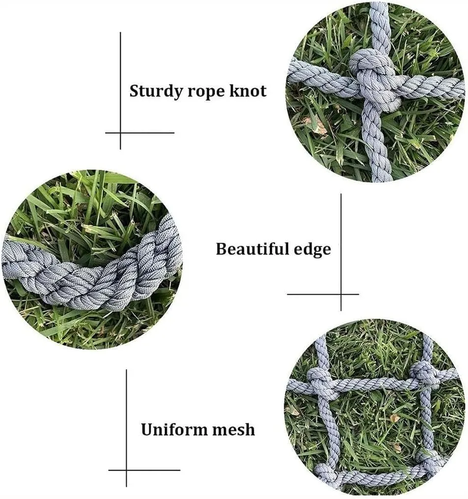 Outdoor Climbing Net for Kids and Adult,Climbing Net for Swing Set, Heavy Duty Rope Outdoor Cargo Webbing Net,Military Climbing Cargo Net(10mm-10cm,1X2m/3.3X6.6ft)