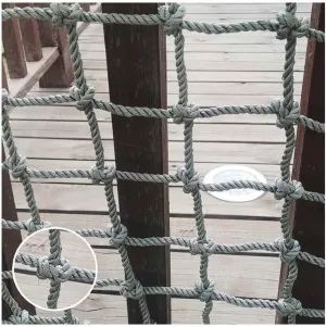 Outdoor Climbing Net for Kids and Adult,Climbing Net for Swing Set, Heavy Duty Rope Outdoor Cargo Webbing Net,Military Climbing Cargo Net(10mm-10cm,1X2m/3.3X6.6ft)