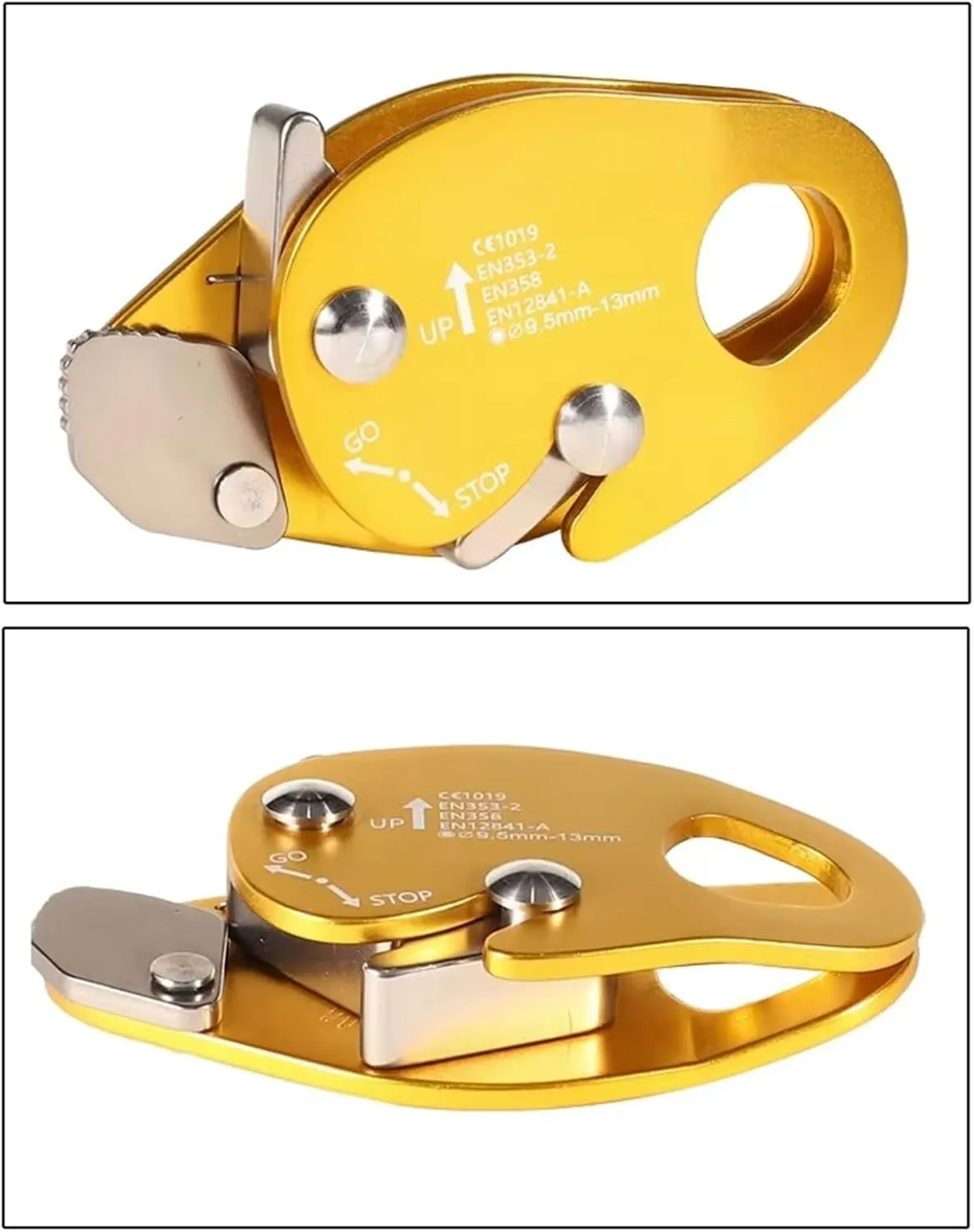 Outdoor Climbing Rope Grab Device Rope Grab Auto Locking Arrest Ascenders for Outdoor Climbing