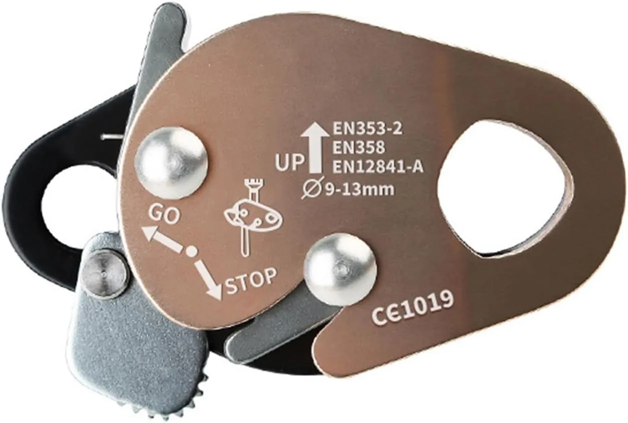 Outdoor Climbing Rope Grab Device Rope Grab Auto Locking Arrest Ascenders for Outdoor Climbing