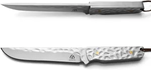 Outdoor Fixed Blade Knife, DC53 Steel, 5.31" Blade, Non-Slip Handle, 58 HRC，hiking and trekking, and is a multifunctional tool suitable for various environments. Men's Gift