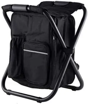 Outdoor Folding Camping Fishing Chair Stool Portable Backpack Chair Cooler Insulated Picnic Bag Hiking Seat Table Bags Furniture
