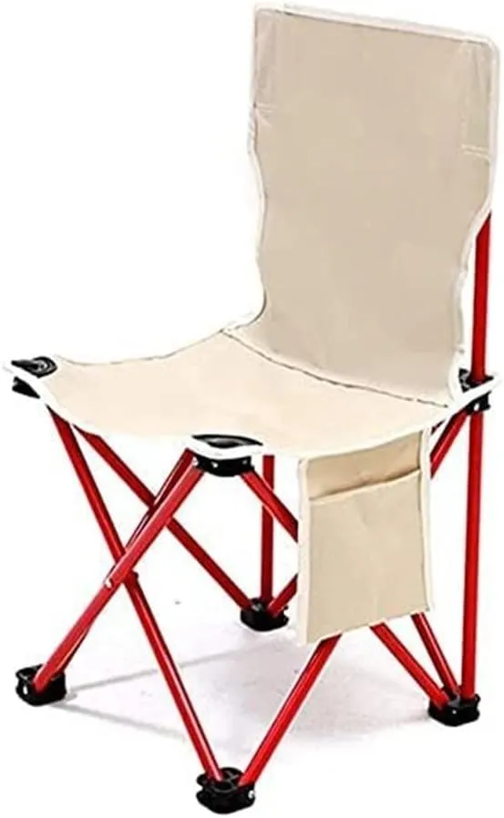 Outdoor Folding Chair, Camping Chair, Garden Picnic Seat, Ultralight Portable Fishing Chairs, Outdoor Camping Back Chair for Festivals, Beach, BBQ, Chair