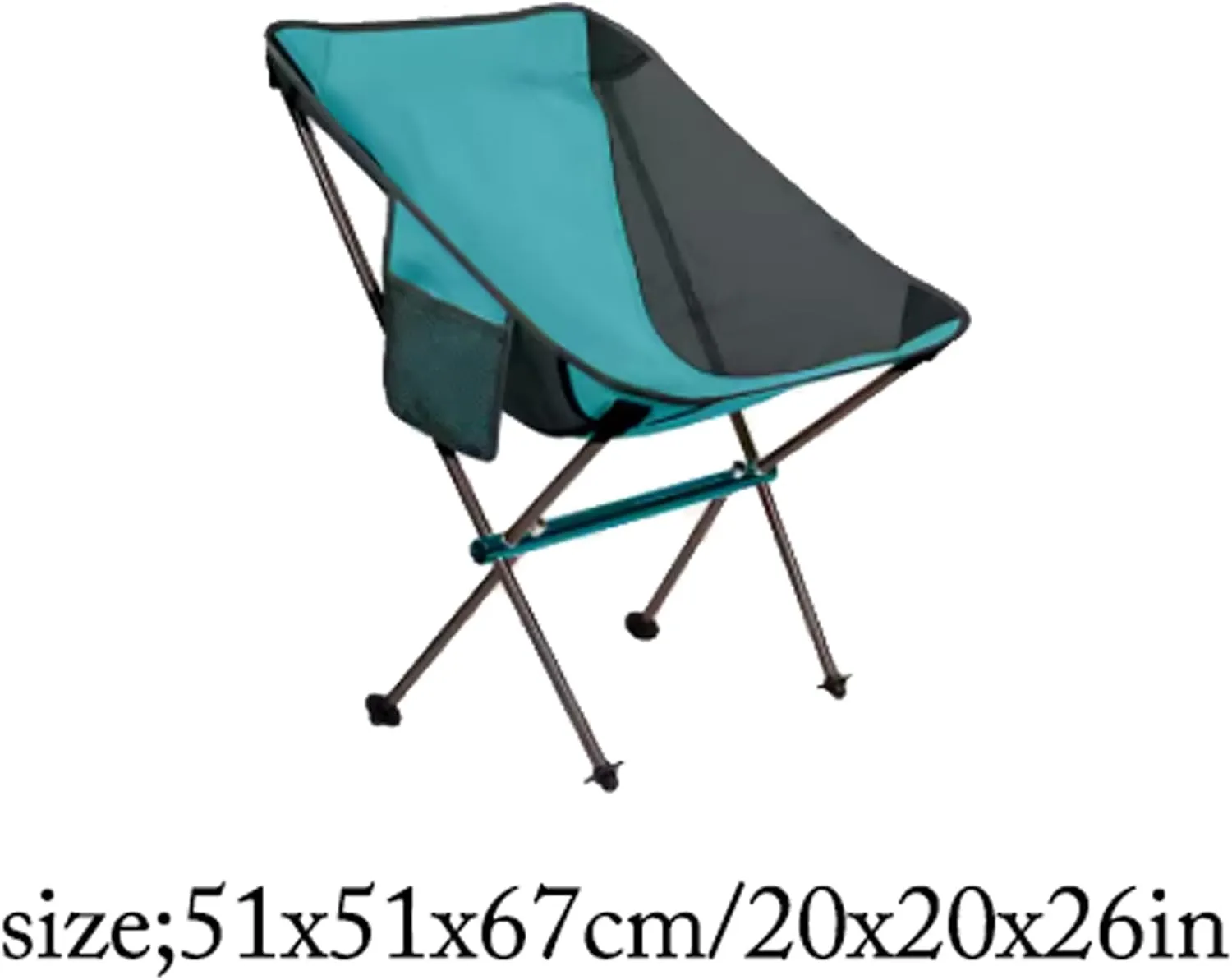 Outdoor Folding Chair Lightweight Portable Comfortable Camping Folding Chair Leisure Ultra Clear Fishing Chair (Yuanshandai) (Orange)