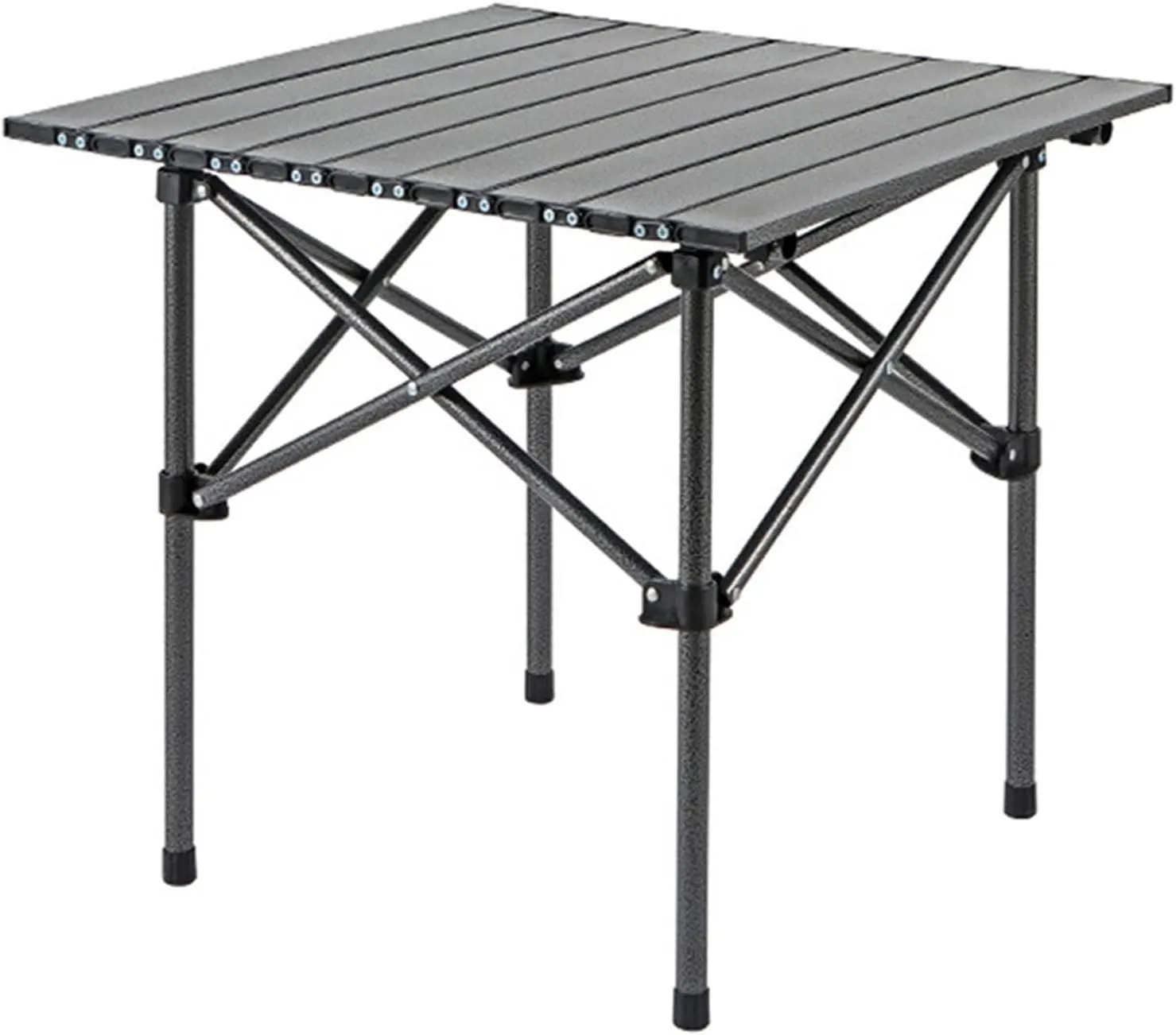 Outdoor Folding Table Lightweight Heavy Duty Carbon Steel Height Adjustable Camping Hiking Backpacking Picnic BBQ Portable