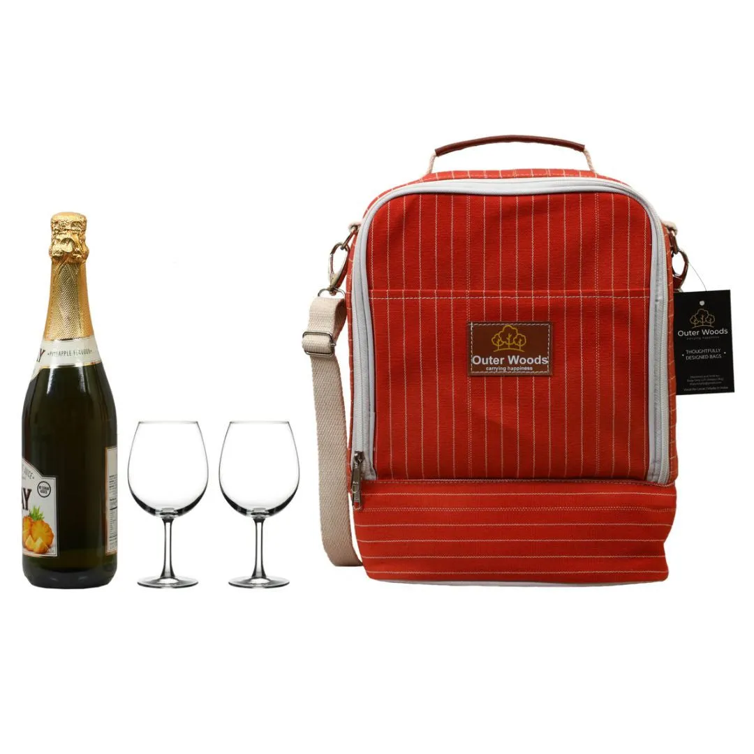 Outer Woods Premium Insulated 2 Bottle Cooler Bag
