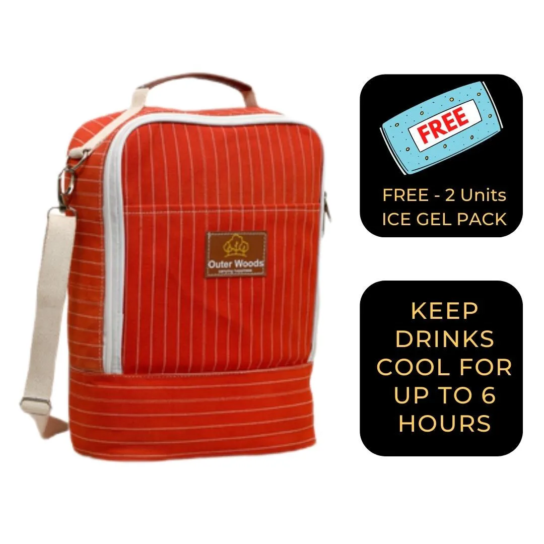 Outer Woods Premium Insulated 2 Bottle Cooler Bag
