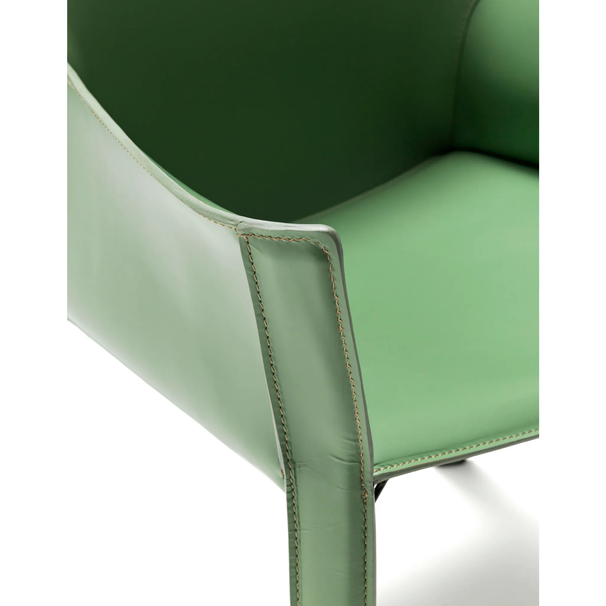 Padded Leather Dining Armchair | Fasem P90