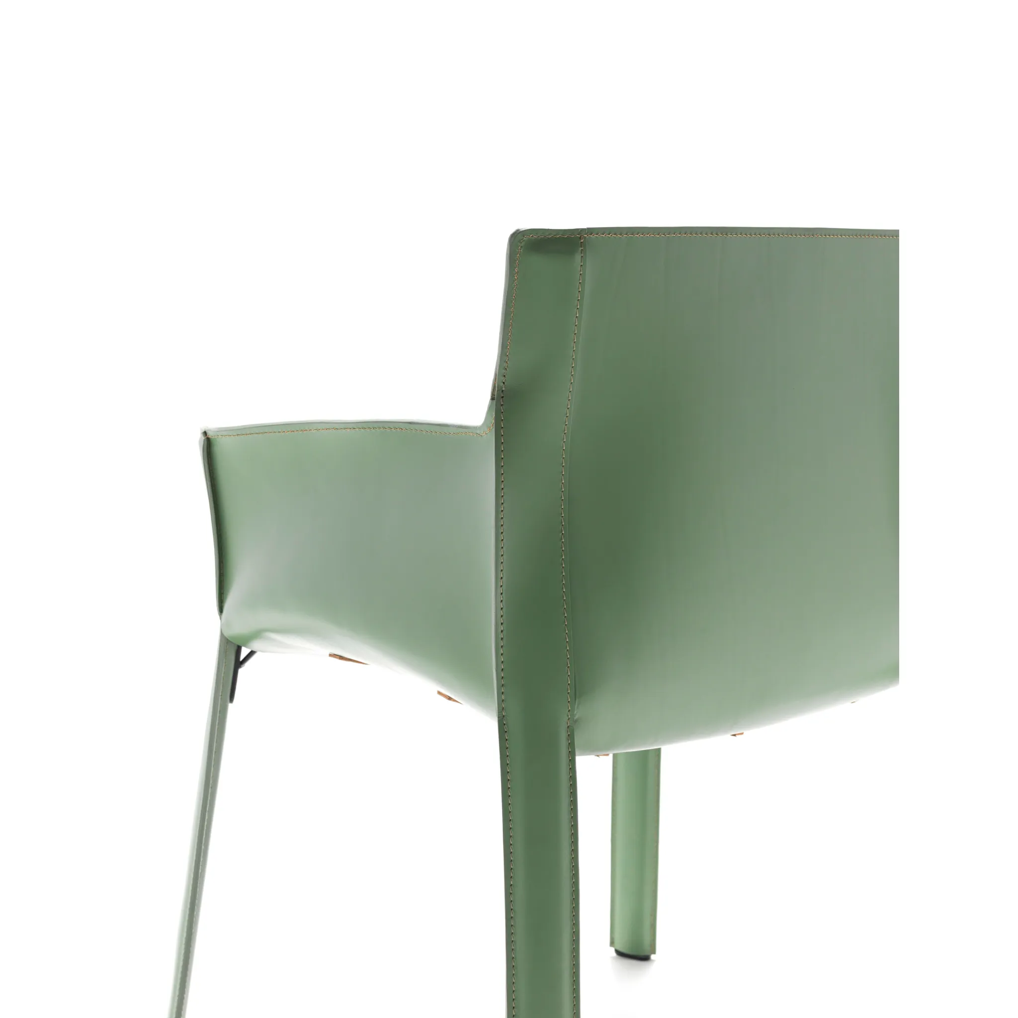 Padded Leather Dining Armchair | Fasem P90
