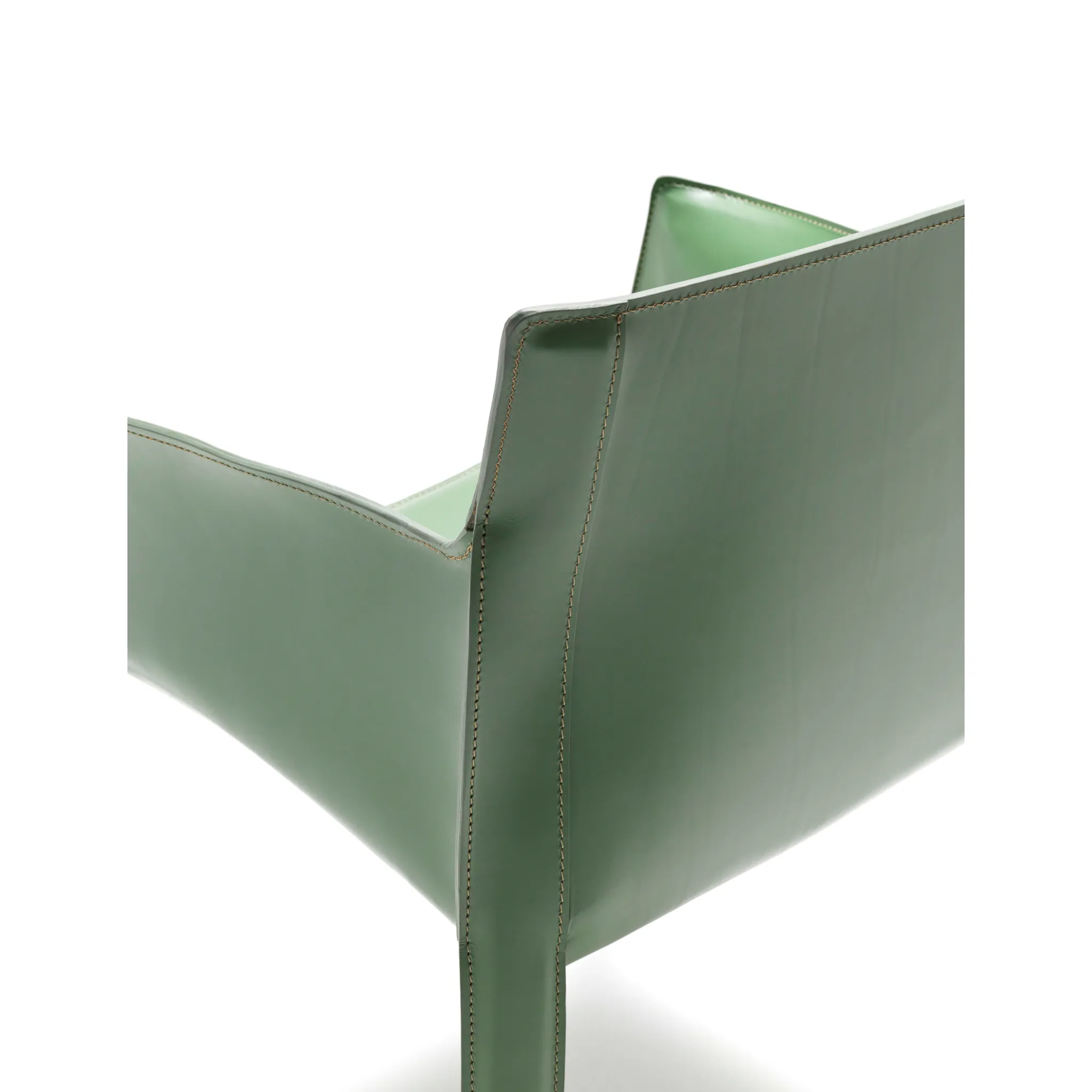 Padded Leather Dining Armchair | Fasem P90