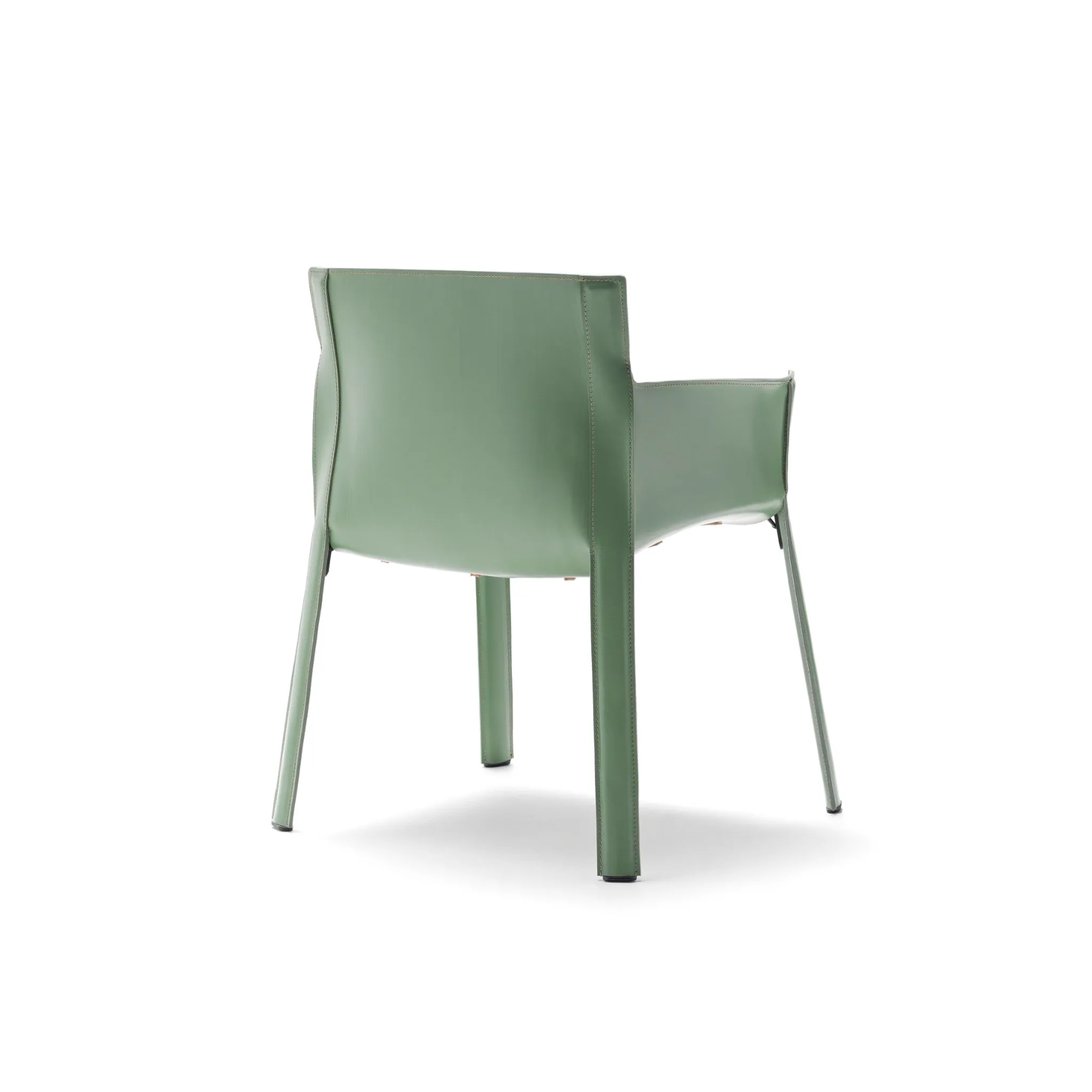 Padded Leather Dining Armchair | Fasem P90
