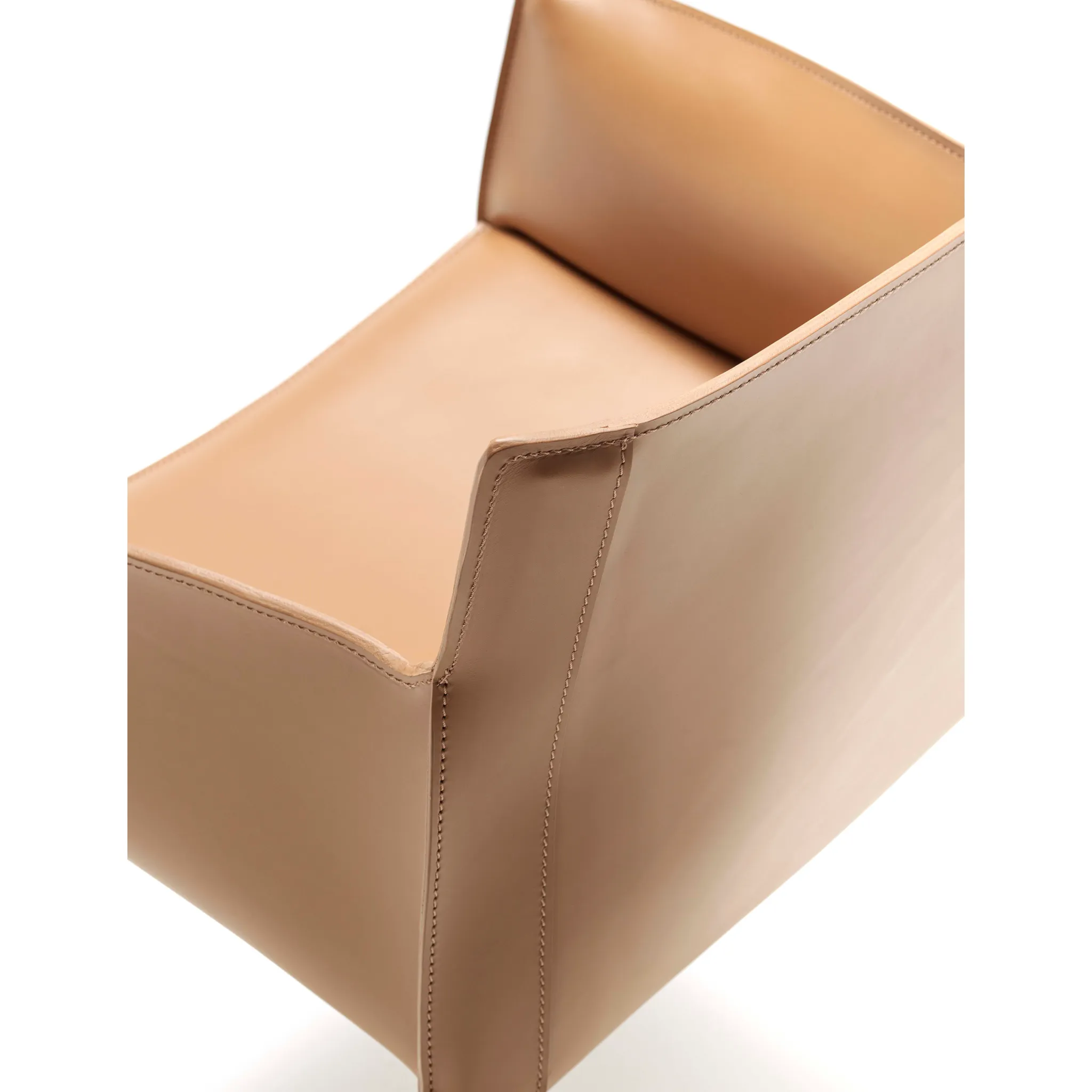Padded Leather Dining Armchair | Fasem P90