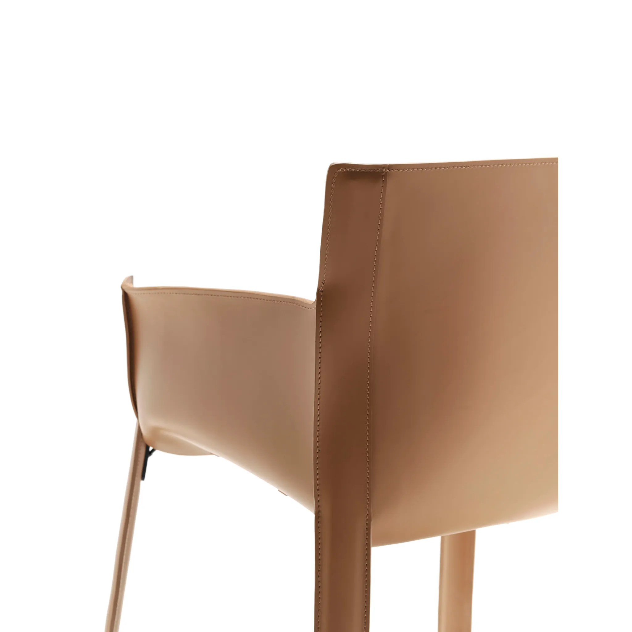 Padded Leather Dining Armchair | Fasem P90