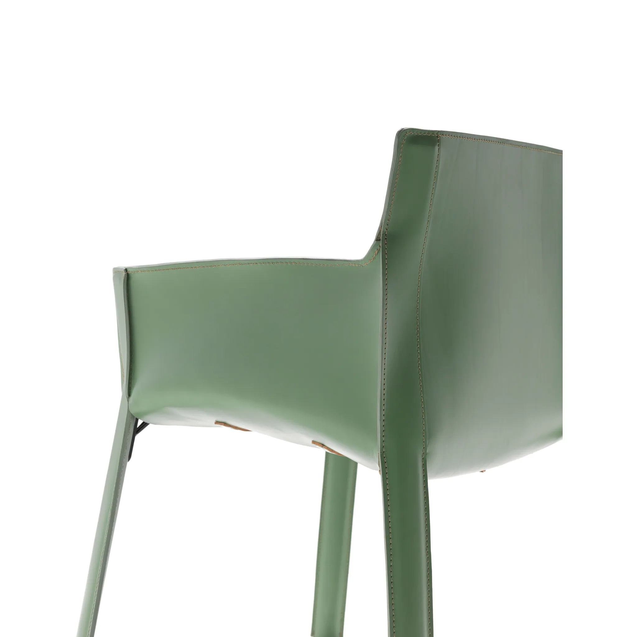 Padded Leather Dining Armchair | Fasem P90