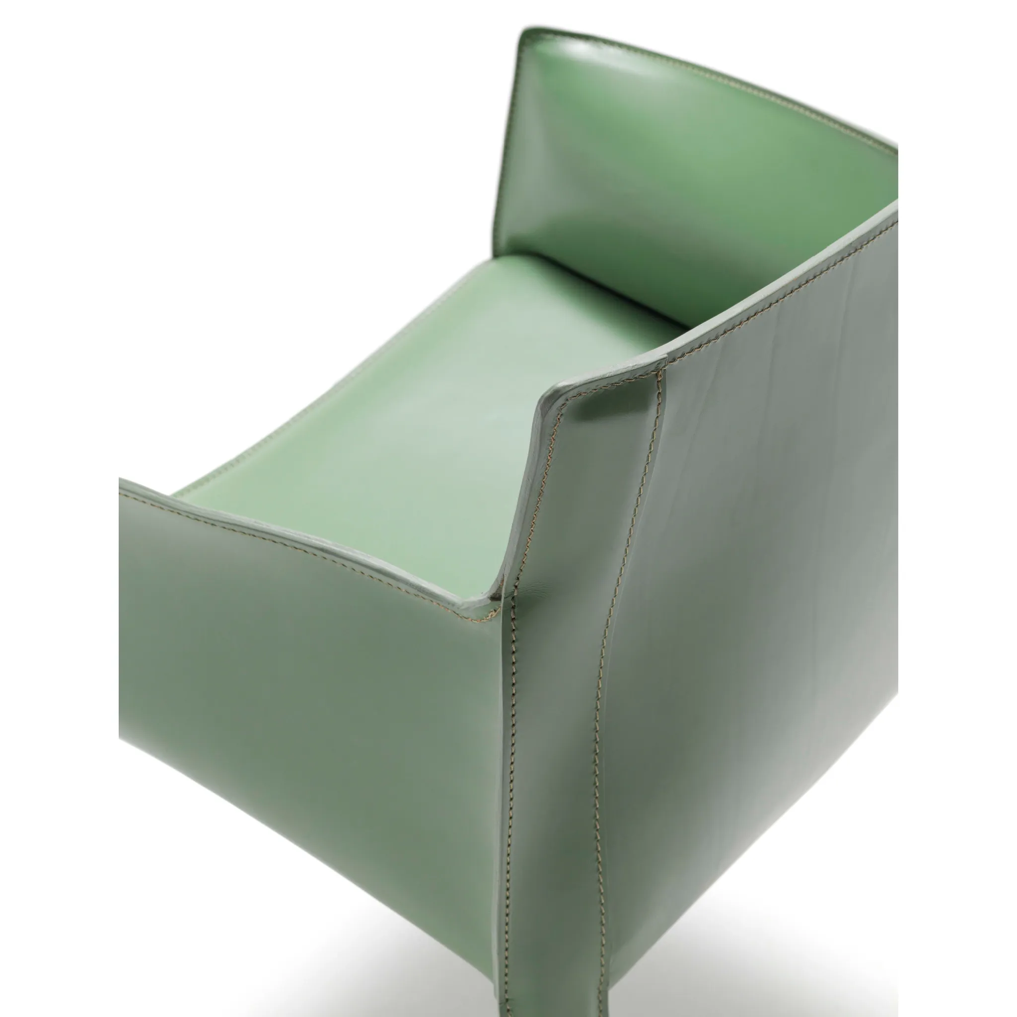 Padded Leather Dining Armchair | Fasem P90