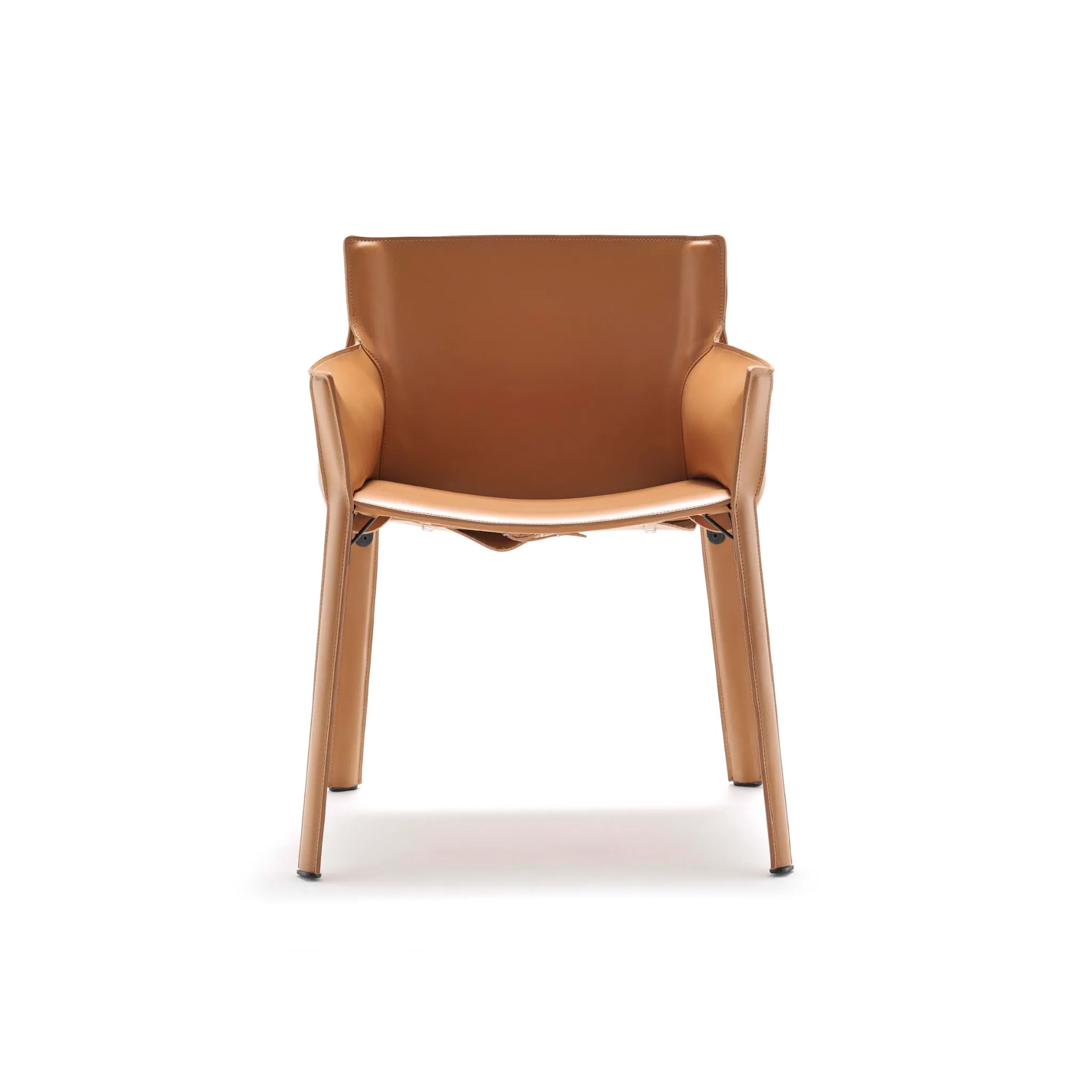 Padded Leather Dining Armchair | Fasem P90