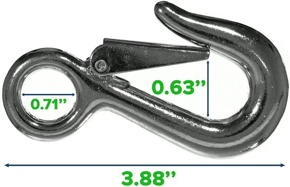 Paracord Planet Rigid Eye Safety Hook – Inside Width of 5/8 Inch – Heavy Duty Utility Hook – 1, 2, and 5 Packs Available