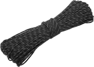 PATIKIL 550lb Paracord Rope 200ft, 4mm Tent Rope, 7-Strand Core Heavy Duty Cord for Outdoor Camping Hiking Tent Survival Utility Rope, Black/White
