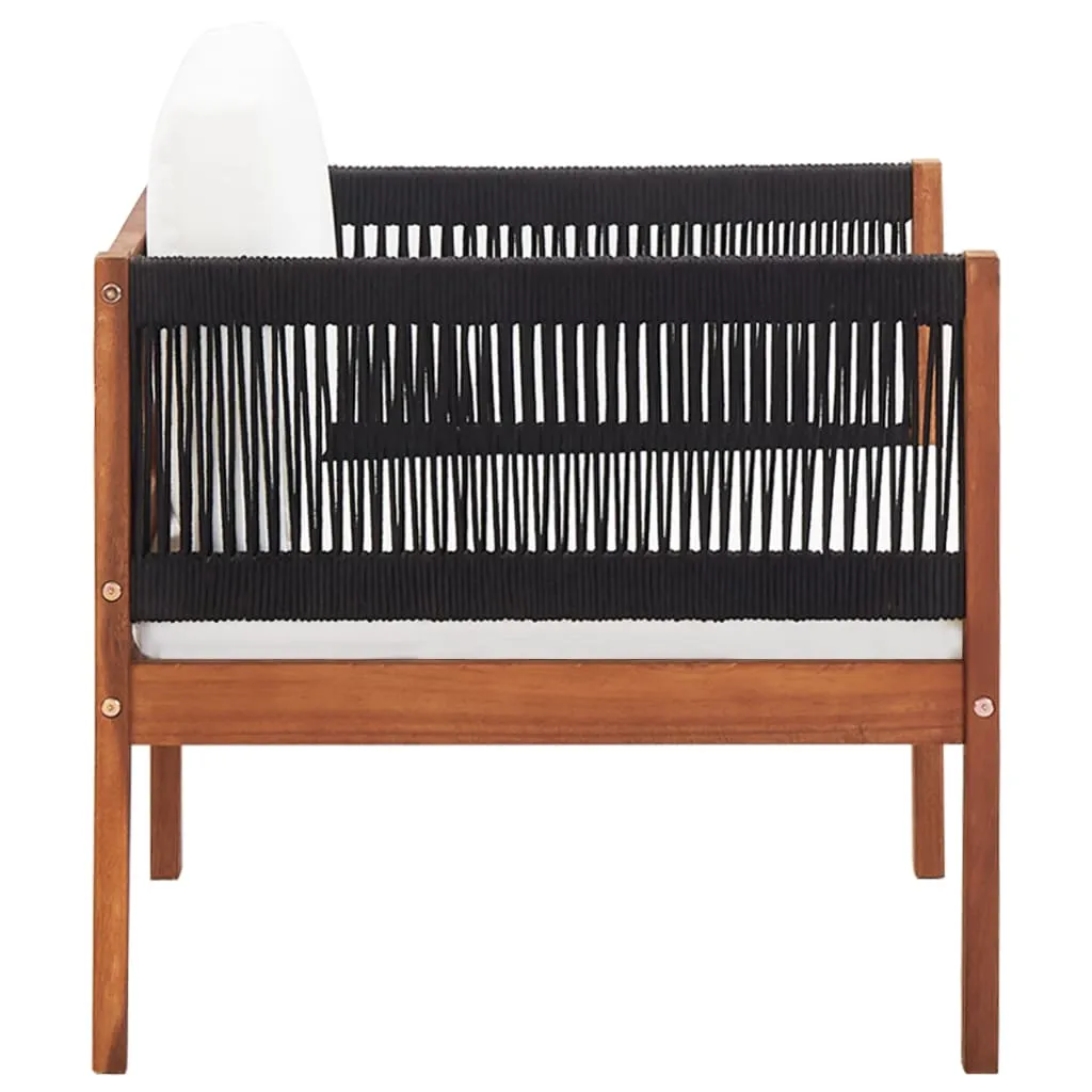 Patio Chairs 2 pcs Solid Acacia Wood