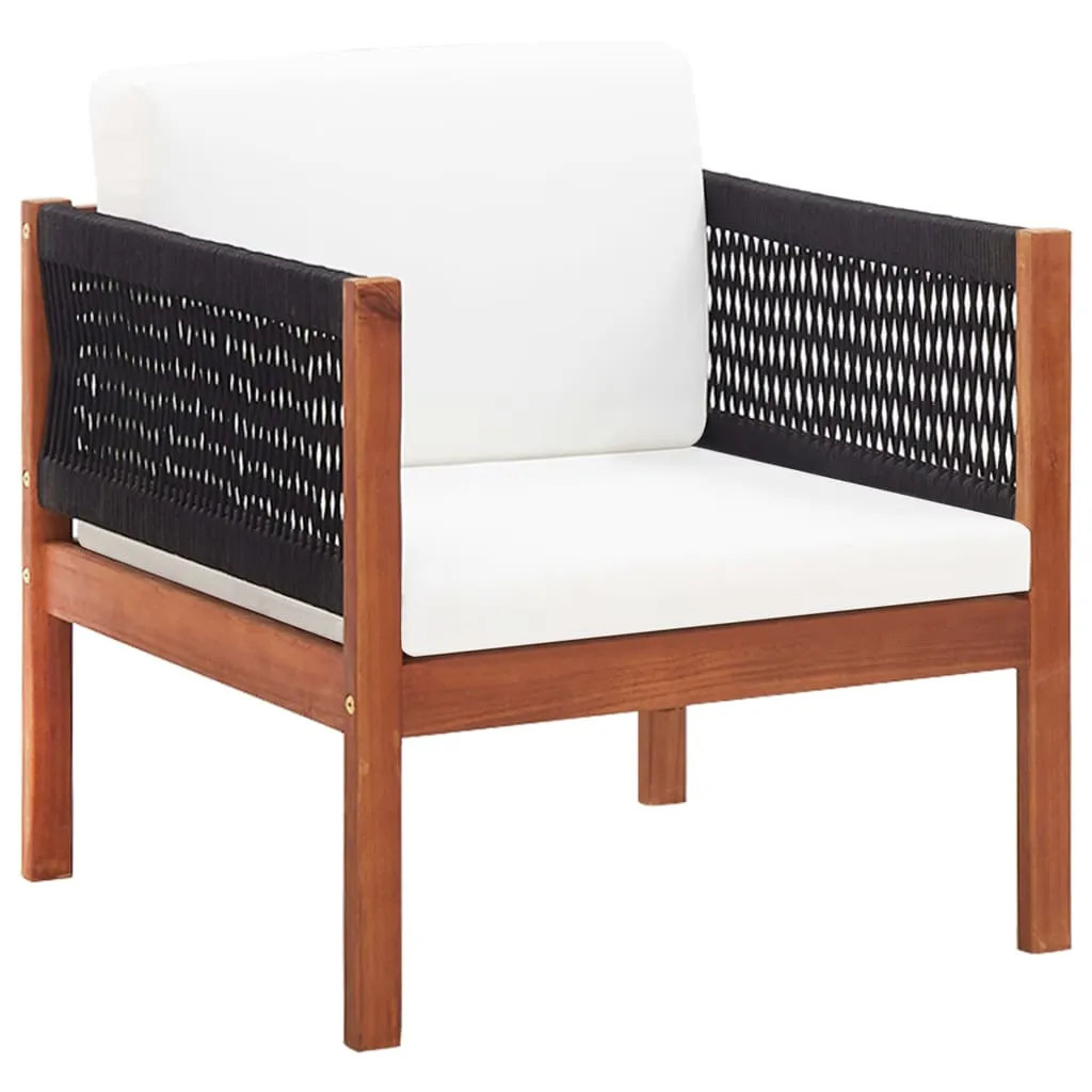 Patio Chairs 2 pcs Solid Acacia Wood