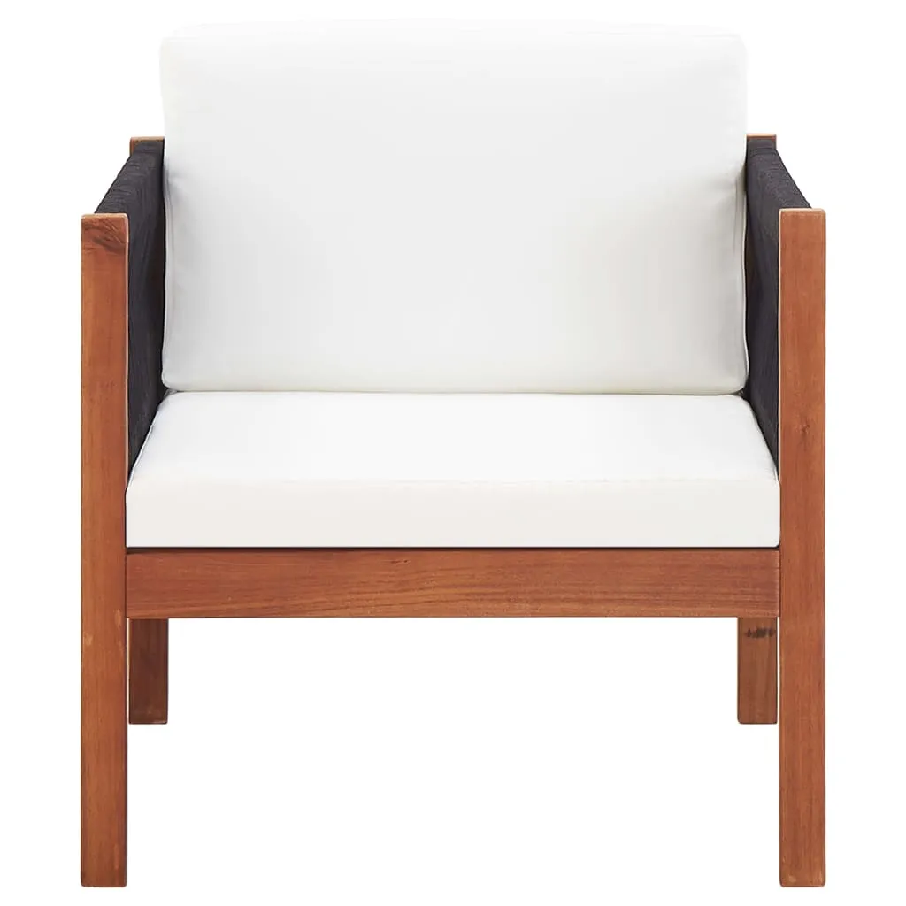 Patio Chairs 2 pcs Solid Acacia Wood