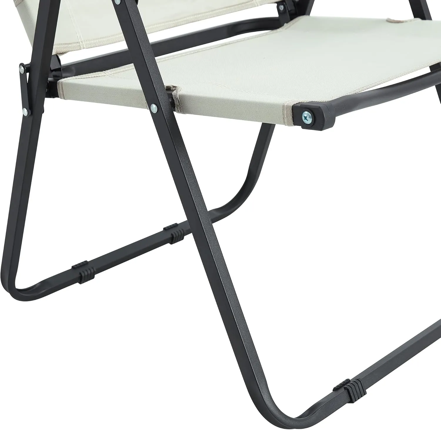 Patio Furniture Conversation Sets,Folding Outdoor Chair for Indoor, Outdoor Camping, Picnics, Beach,Backyard, BBQ, Party, Patio (2PCS Beige Chairs)