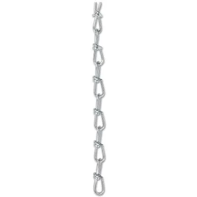 Peerless® Industrial Group Twin Loop Chains, Size 3/0, 150 ft, 305 lb Limit, Bright Zinc, 7013050