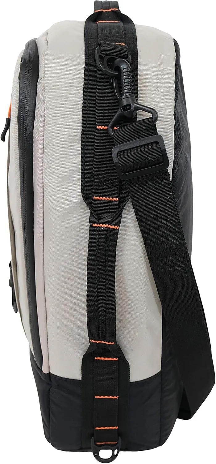 Pelican ExoChill - Soft Cooler Bag - Fit in Most Tank Wells - Removable Shoulder Strap and Handles On Each Side - More Storage Compartement - Black/Grey