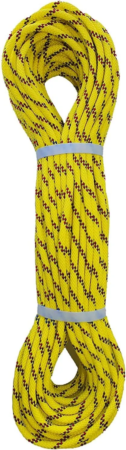 Pelican Rope Multifilament Polypropylene Rope (5/16 inch) – Dyneema Blend, Swift Water Rescue, Buoyant, Strong & Lightweight, Floating Line (200 feet - Yellow)