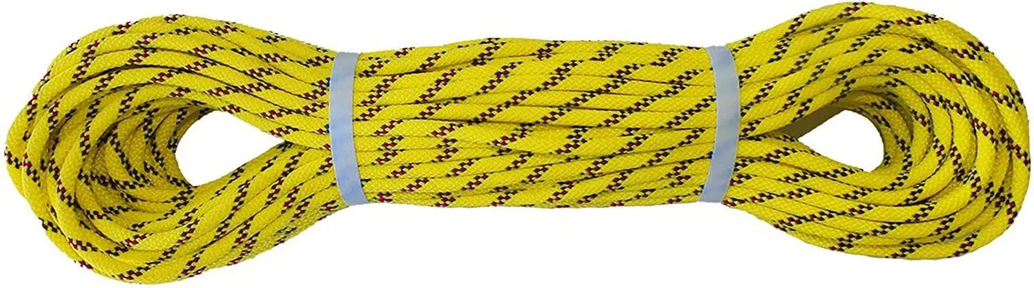Pelican Rope Multifilament Polypropylene Rope (5/16 inch) – Dyneema Blend, Swift Water Rescue, Buoyant, Strong & Lightweight, Floating Line (200 feet - Yellow)