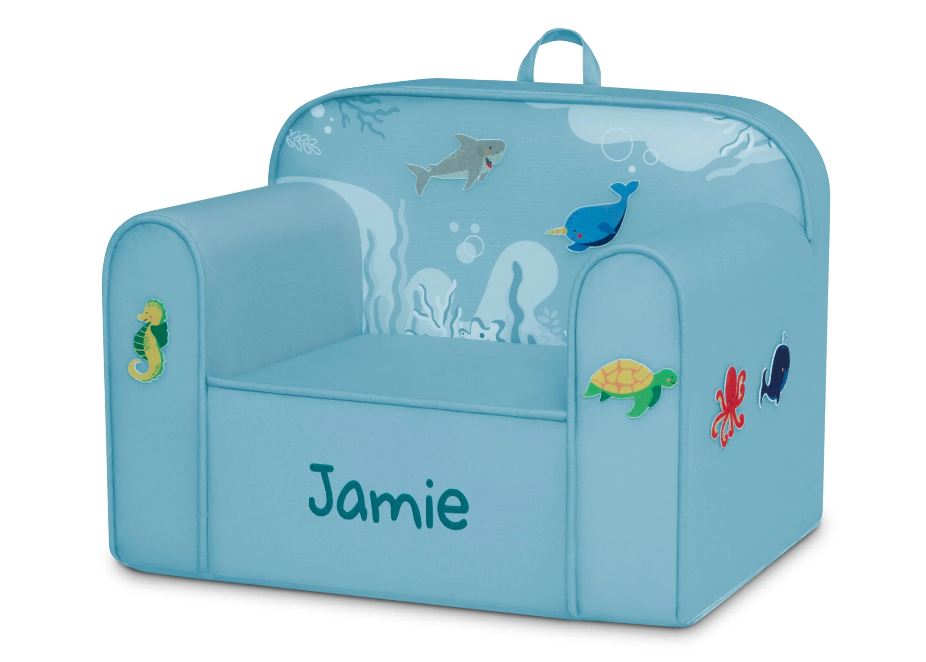Personalized Mix & Match Cozee Kids Chair with Interchangeable Patches