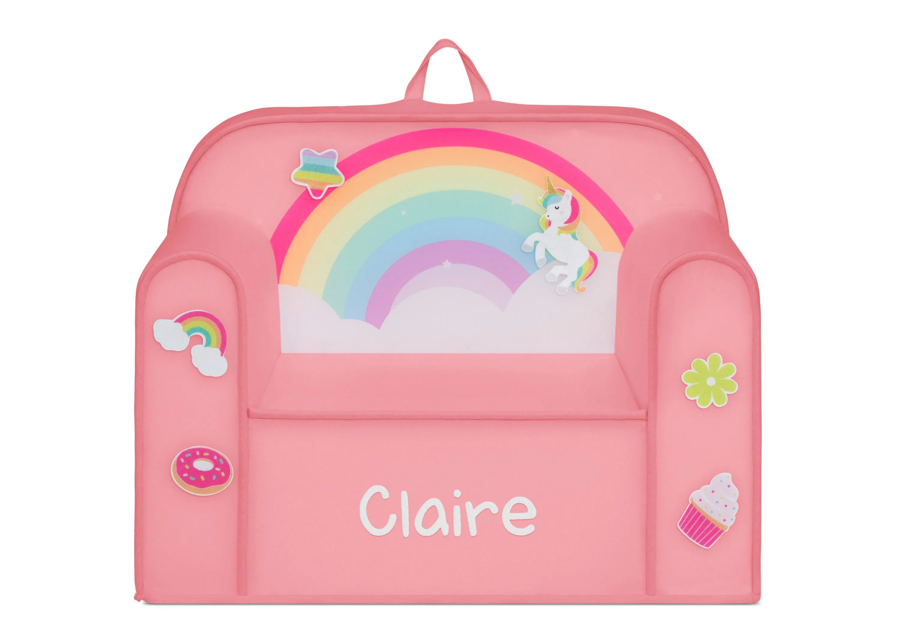 Personalized Mix & Match Cozee Kids Chair with Interchangeable Patches