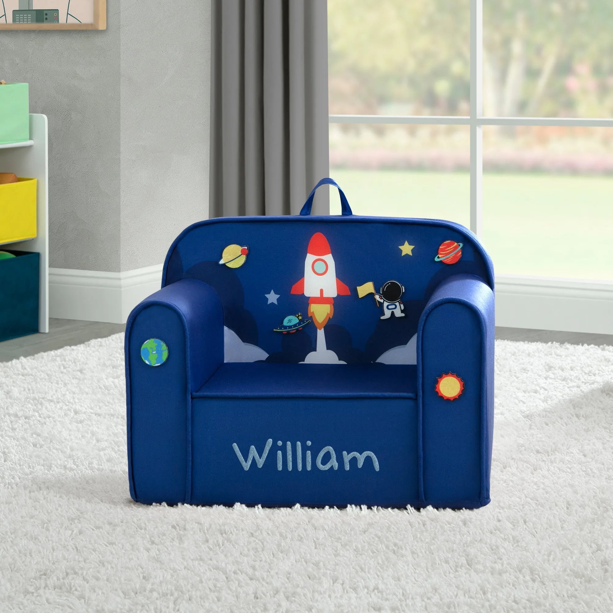 Personalized Mix & Match Cozee Kids Chair with Interchangeable Patches