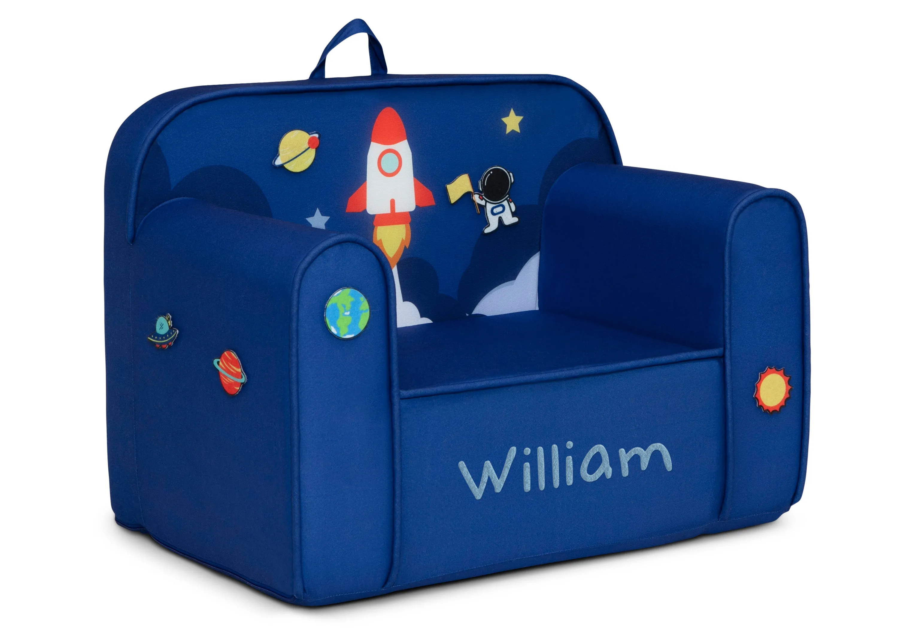 Personalized Mix & Match Cozee Kids Chair with Interchangeable Patches